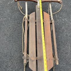 2 Antique Wooden Sleds