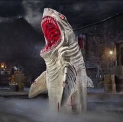 Halloween 7 Ft. Dead Water LED Megalodon Shark $180