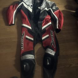 Leather Joe Rocket Race Suit