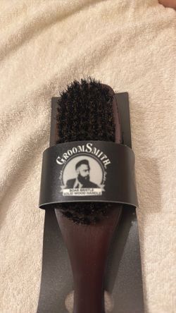 Boar Bristle Solid Wood handle beard and hair brush