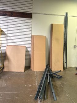 Rivet system Boltless racks various sizes. $25 each size