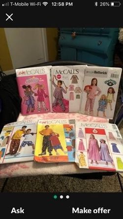 Cabbage Patch Pattern Plus 5 Total 6 Patterns New Boys & Girls Sewing Fabric Crafts New