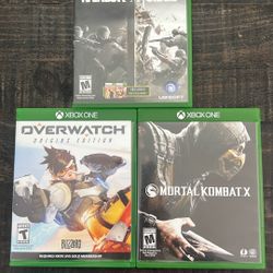 Xbox One Video-Games (R6 Siege, OW, MKX)