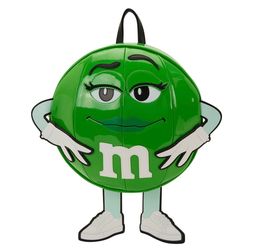 NWT Loungefly x M&M'S Green Character Cosplay Chocolate Scented Mini Backpack Figural