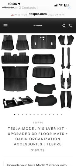 Model Y floor mat