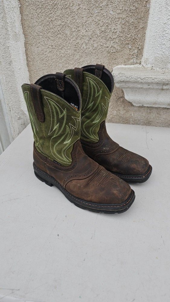 Size 10.5 Ariat Work Boots Steel Toe