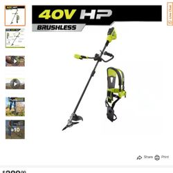 
40V HP Brushless Bike Handle Brush Cutter (Tool Only)