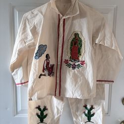 Juan Diego outfit 2 Pieces set/ Traje de juan Diego para nino/ Juan Diego set baby boy/ 12 de diciembre boys set/ Virgencita set