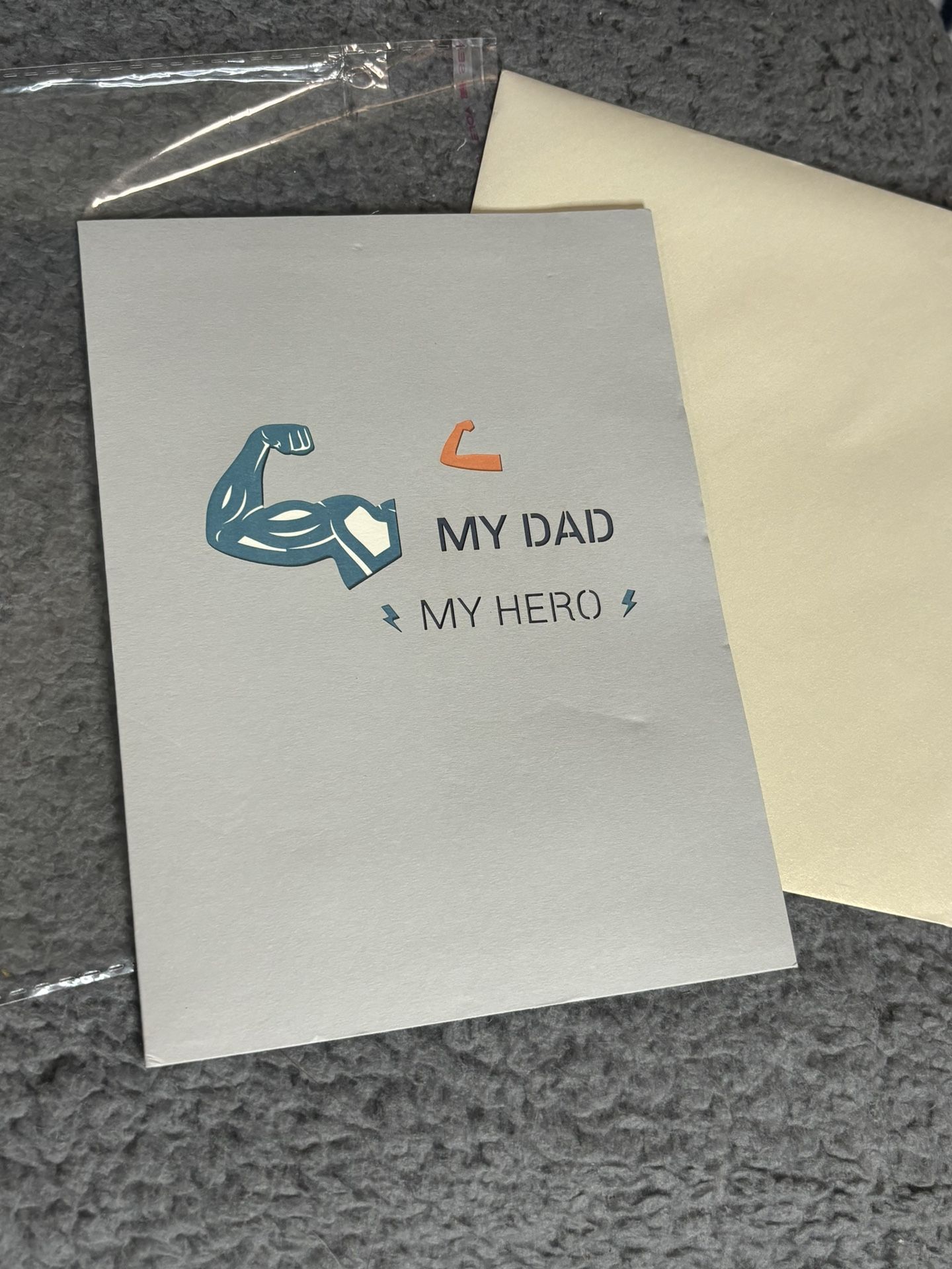 pop up Father’s Day My Hero beach theme card
