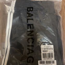 balenciaga sweats navy blue white stripes