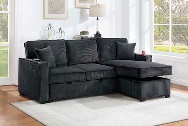 Sectional sleeper with storage