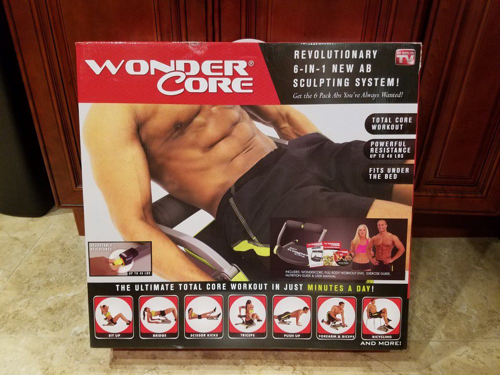 Wonder Core Smart Fitness Equipment, Black/Green As Seen on TV