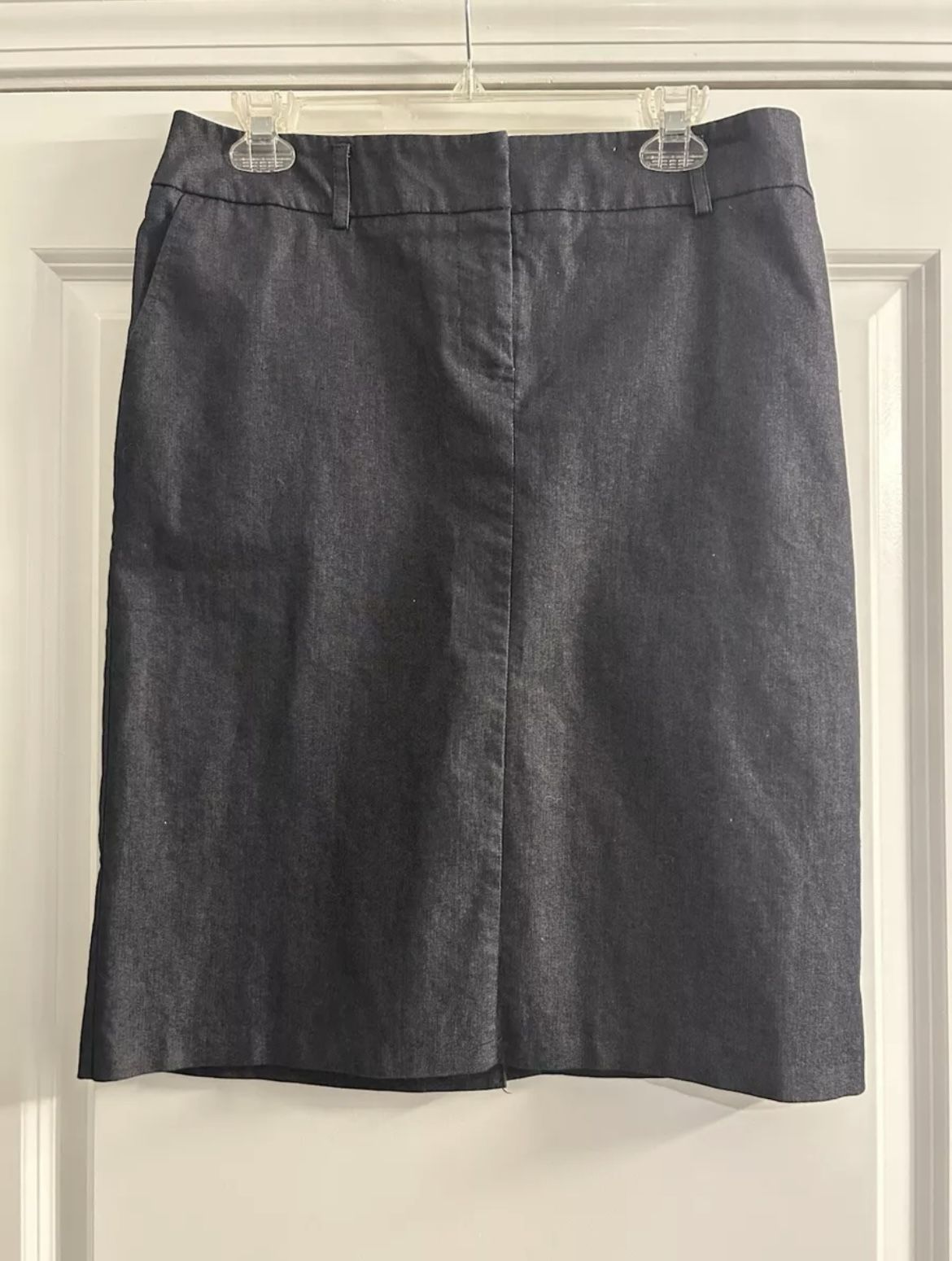 New York & Company Denim Stretch Pencil Skirt Size 10