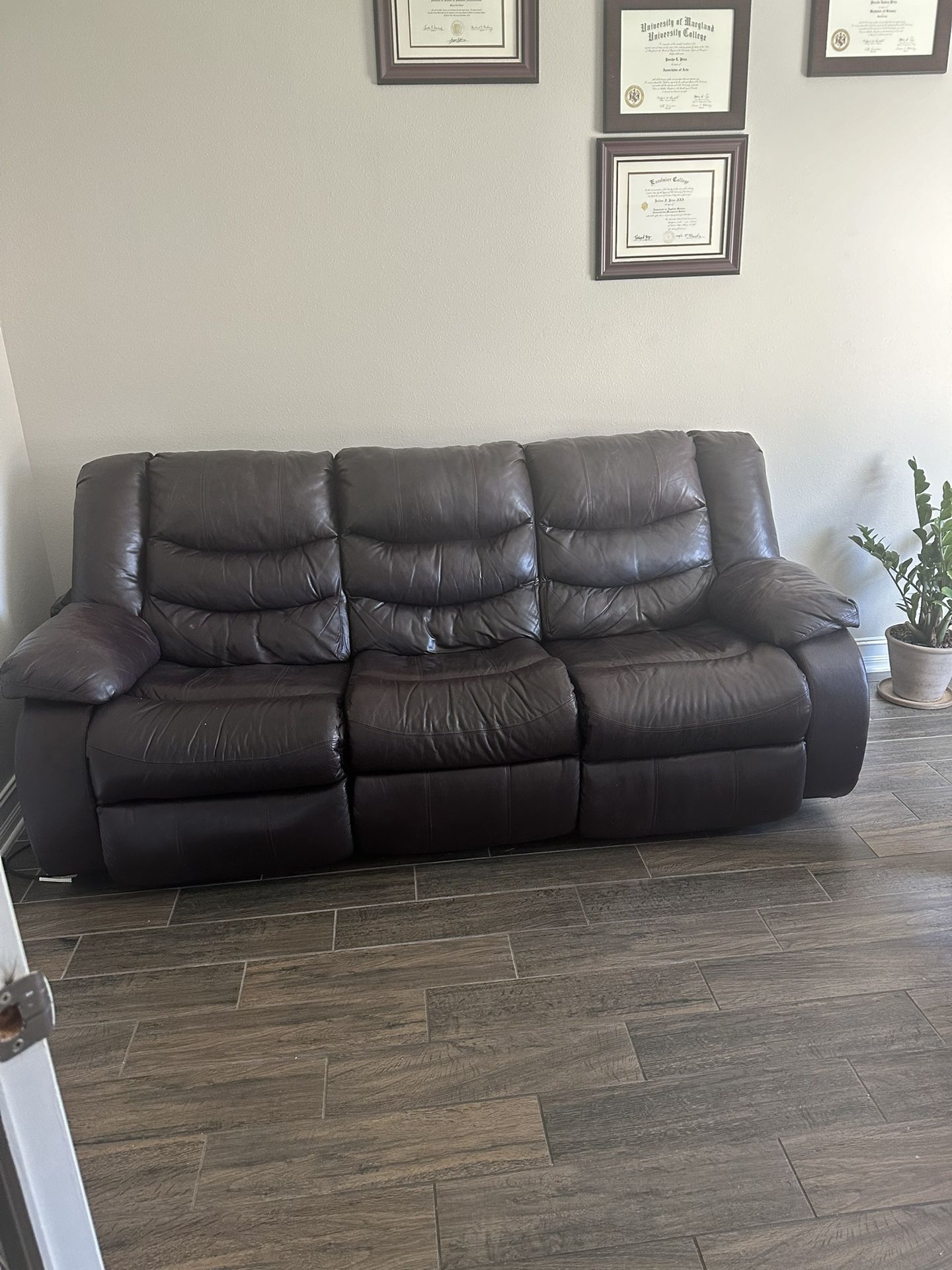 Brown Leather Sofa And Couch