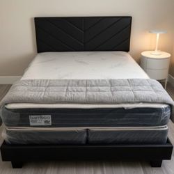 New Queen Size Bed Frame With Mattress New Bedroom Furniture Queen Bed Set // Set De Cama Queen Size Nueva 