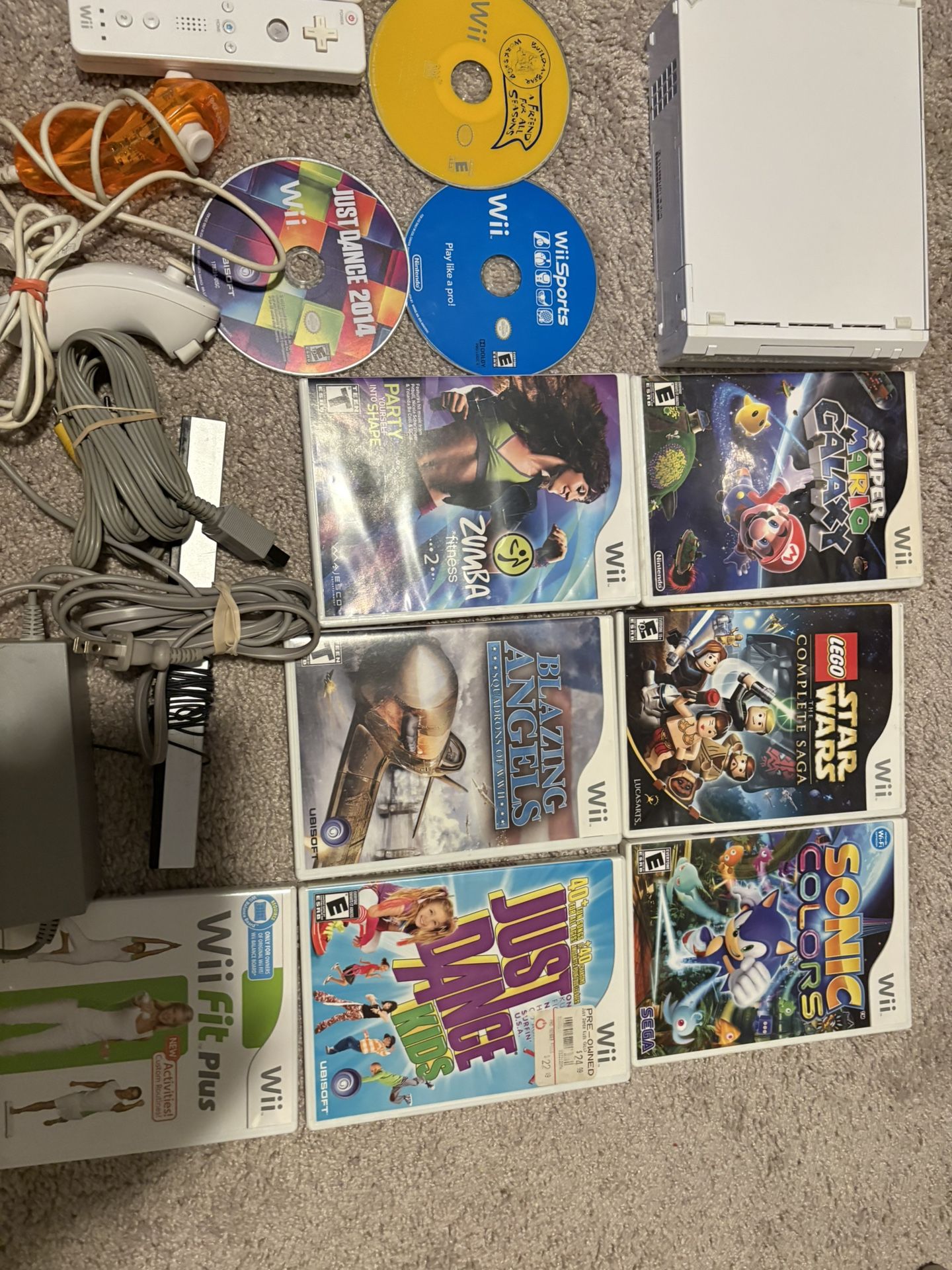 Nintendo Wii + 10 Games (hablo Espanol)