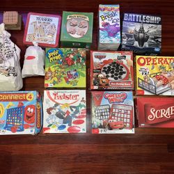 large lot of Board Games , wood, mind, 