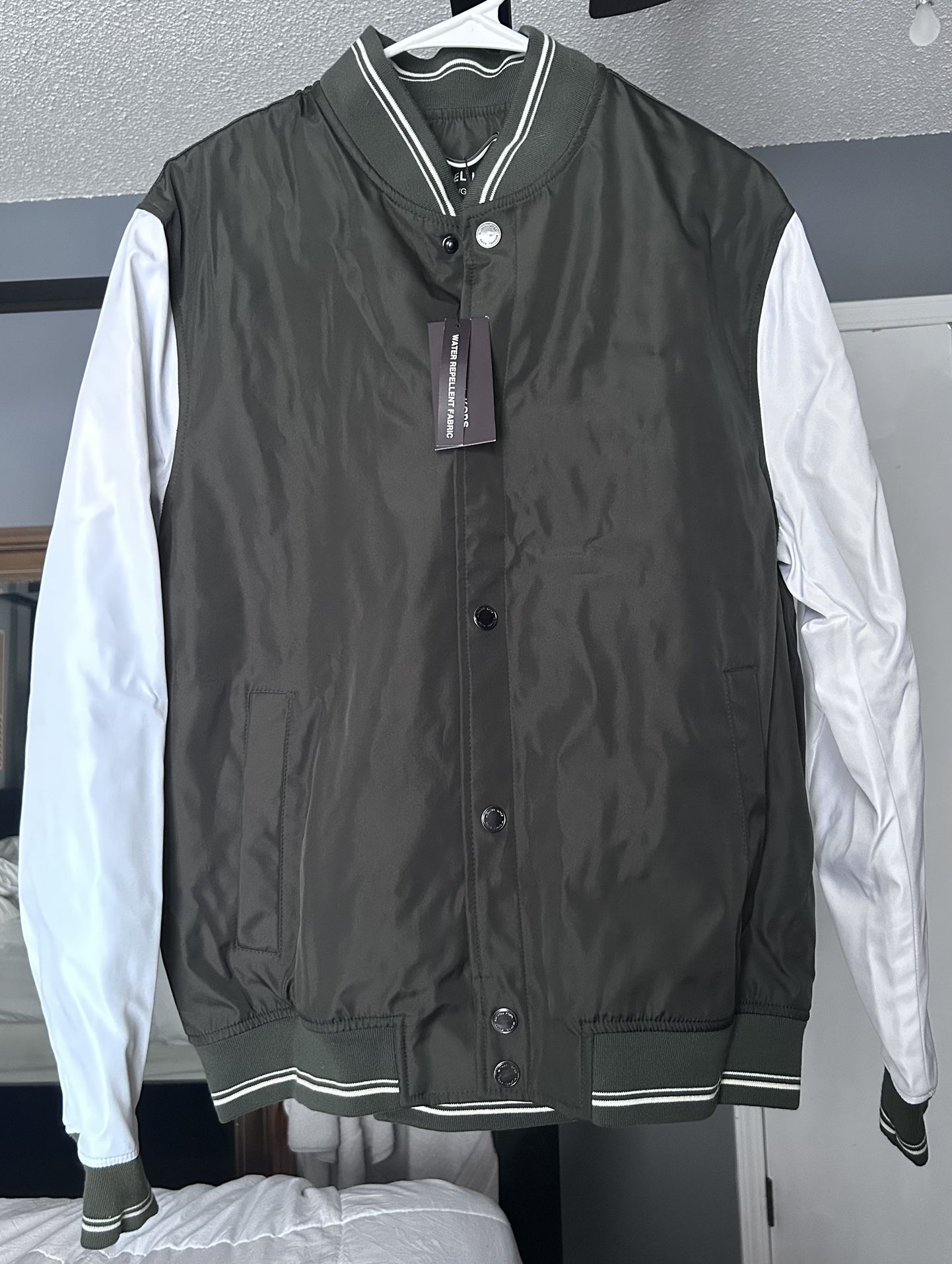 Michael Kors varsity -style bomber jacket, new w/tags