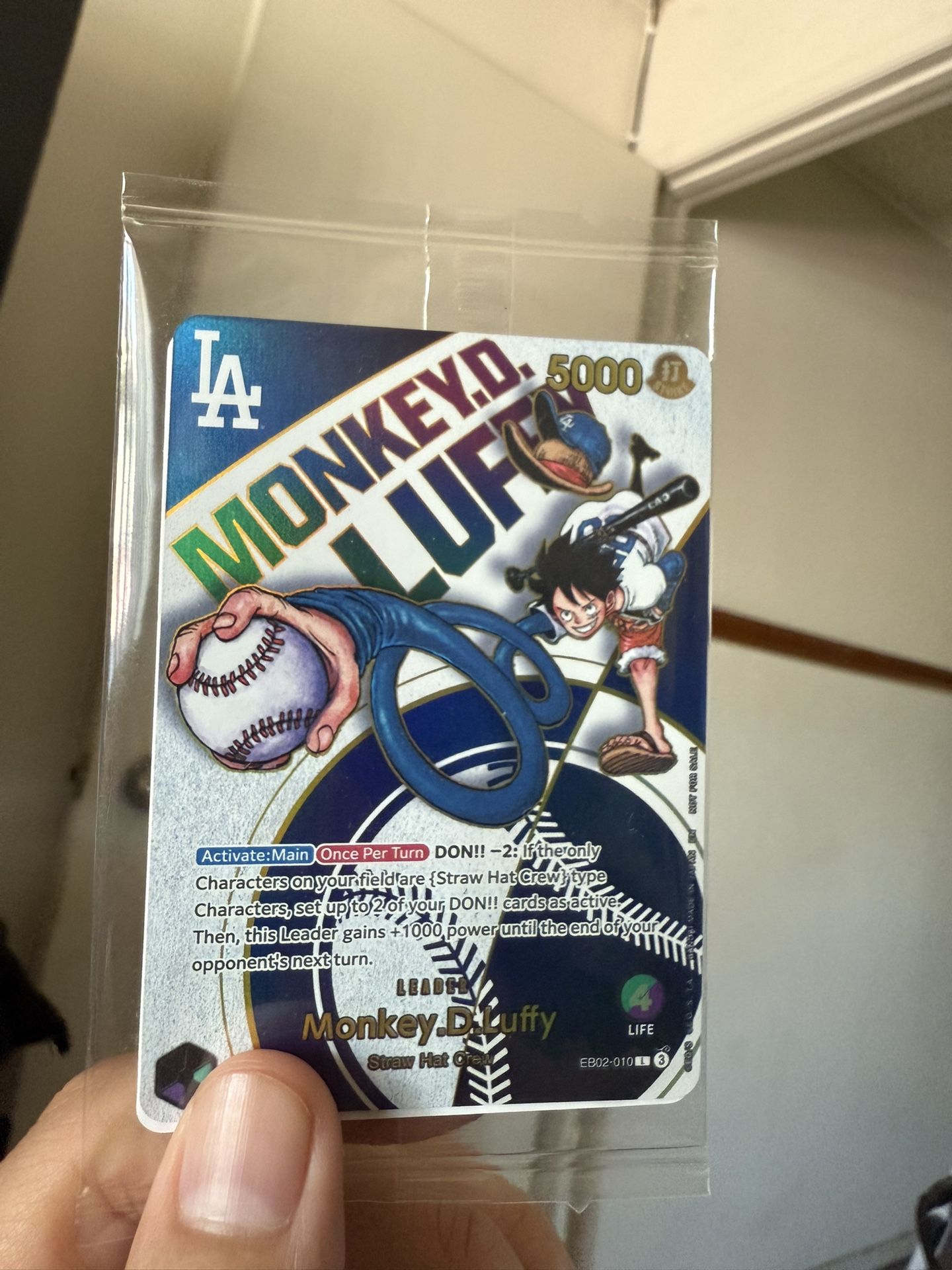 Monkey D Luffy Dodgers Card 