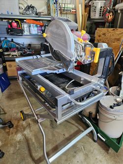 Wet saw and stand