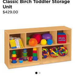 Montessori Toy Storage Wooden
