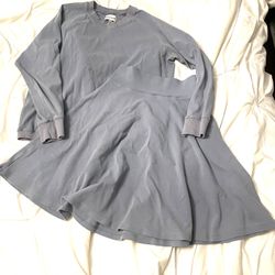 Women’s Sky Blue Skirt And Sweatshirt Set From Olive And Tuesday Size M