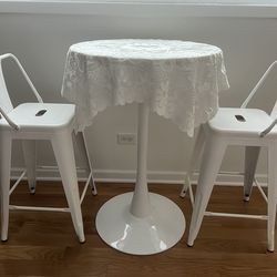 Bar Table&Bar Stools Set of 2