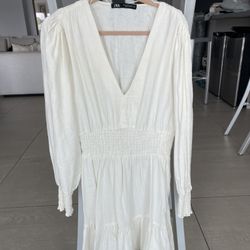 Zara White Dress