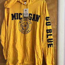 Michigan Long Sleeves New Shirt .size Medium.from PINK store $40 