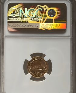 NGC Certified Gold Coin in Slab 3.11 grams
