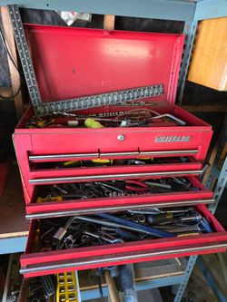Tool box with tools