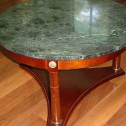 Marble Coffee Table And Two End Tables