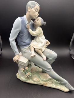 Lladro 6202 Daddy’s Little Sweetheart Black Legacy Retired Missing Finger