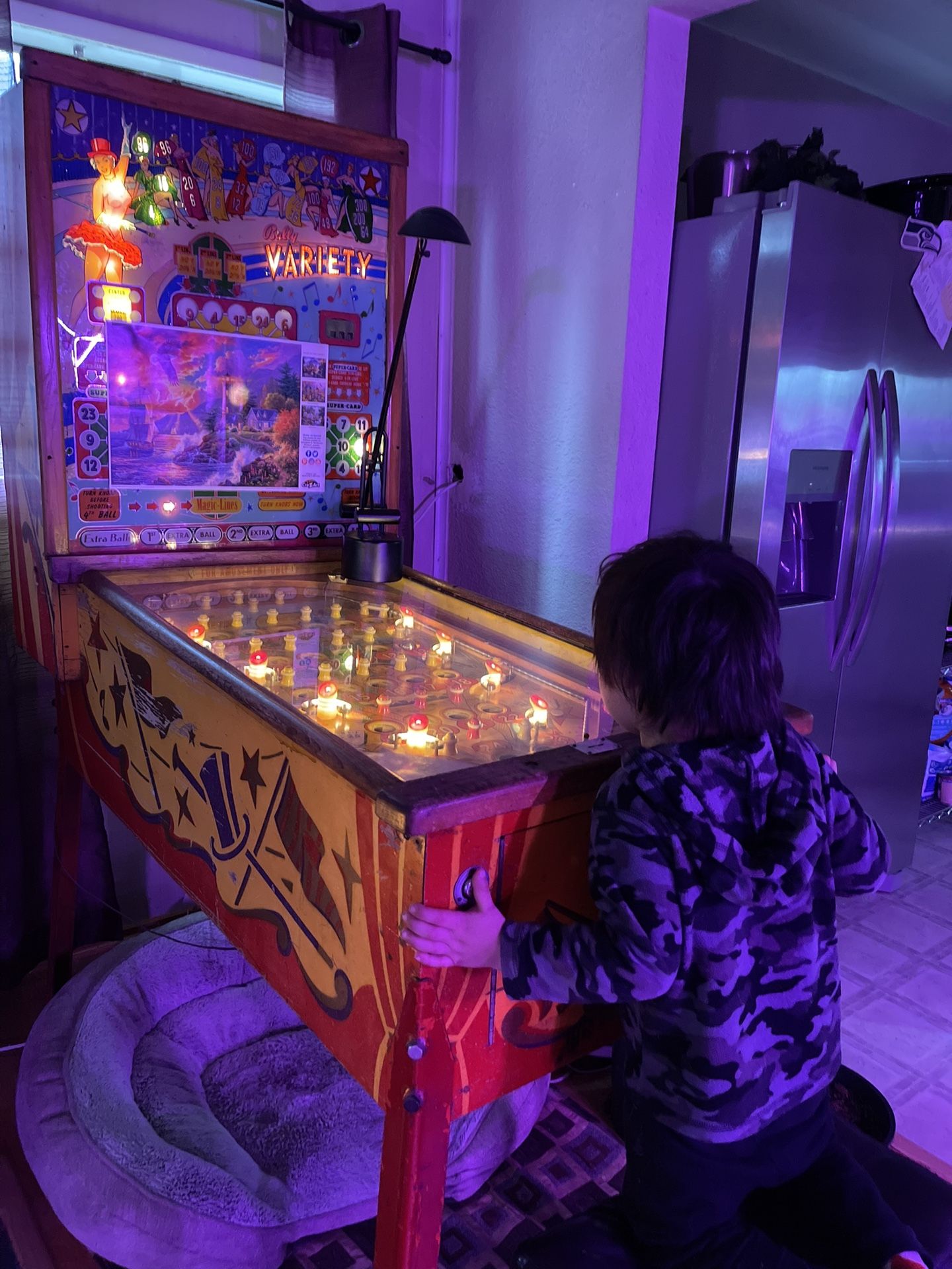 Antique Bingo Pinball Machine