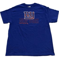 New York Giants Blue T Shirt Mens Large & XL New