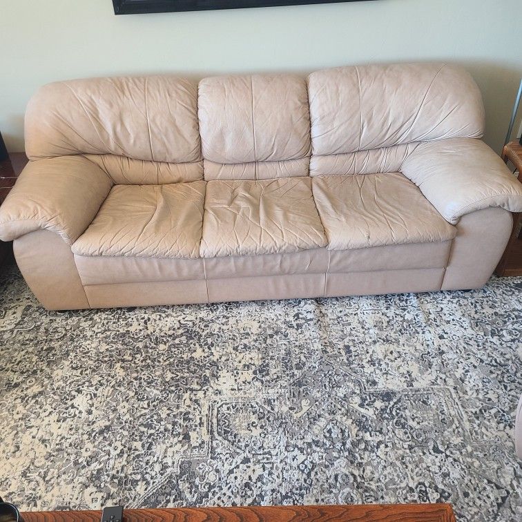 Leather Couch / Chair / Ottoman