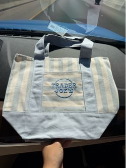 Trader Joes Striped Mini Tote