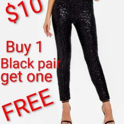 Buy One Get One Free Black Christmas Leggings Only $10