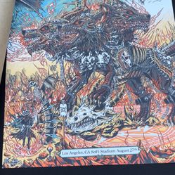 METALLICA 72 SEASONS LA Poster Exclusive 500 Pcs Sunday 8/27 Official Tour Rare