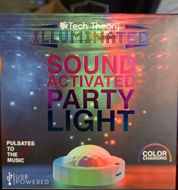 Tech Theory Illuminated Sound Activated Party Light