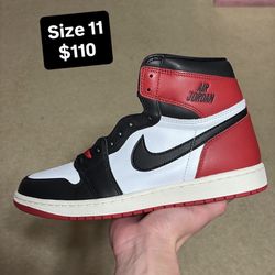 Size 11 - Air Jordan 1 High Black Toe Reimagined 2025