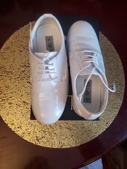 Boys White Dress Shoes