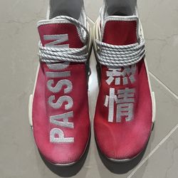 Pharrell x Adidas NMD Human Race Trail HU China Exclusive Passion Red Size 12.5