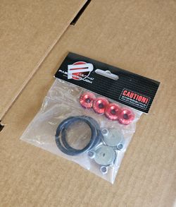 Brand New Universal Password JDM Red Aluminum Car Bumper Trunk Fender Hatch Lids Quick Release Fastener