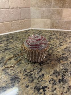 Crystal Cupcake Minaudière Evening Bag