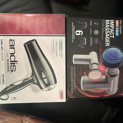 Appliances (Hair Dryer and Impact Massager)- View Description.