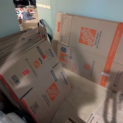 38 Moving Boxes Clean Used Once $75