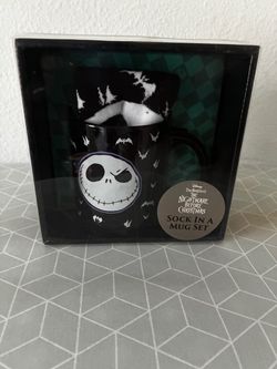 Nightmare Before Christmas Sock in a Mug Set