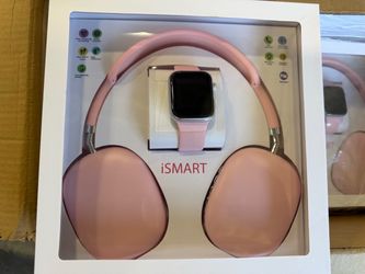 iSMART Bluetooth Wireless Headphone & Smart Watch