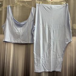 Two Pieces Skirt Set Size Large